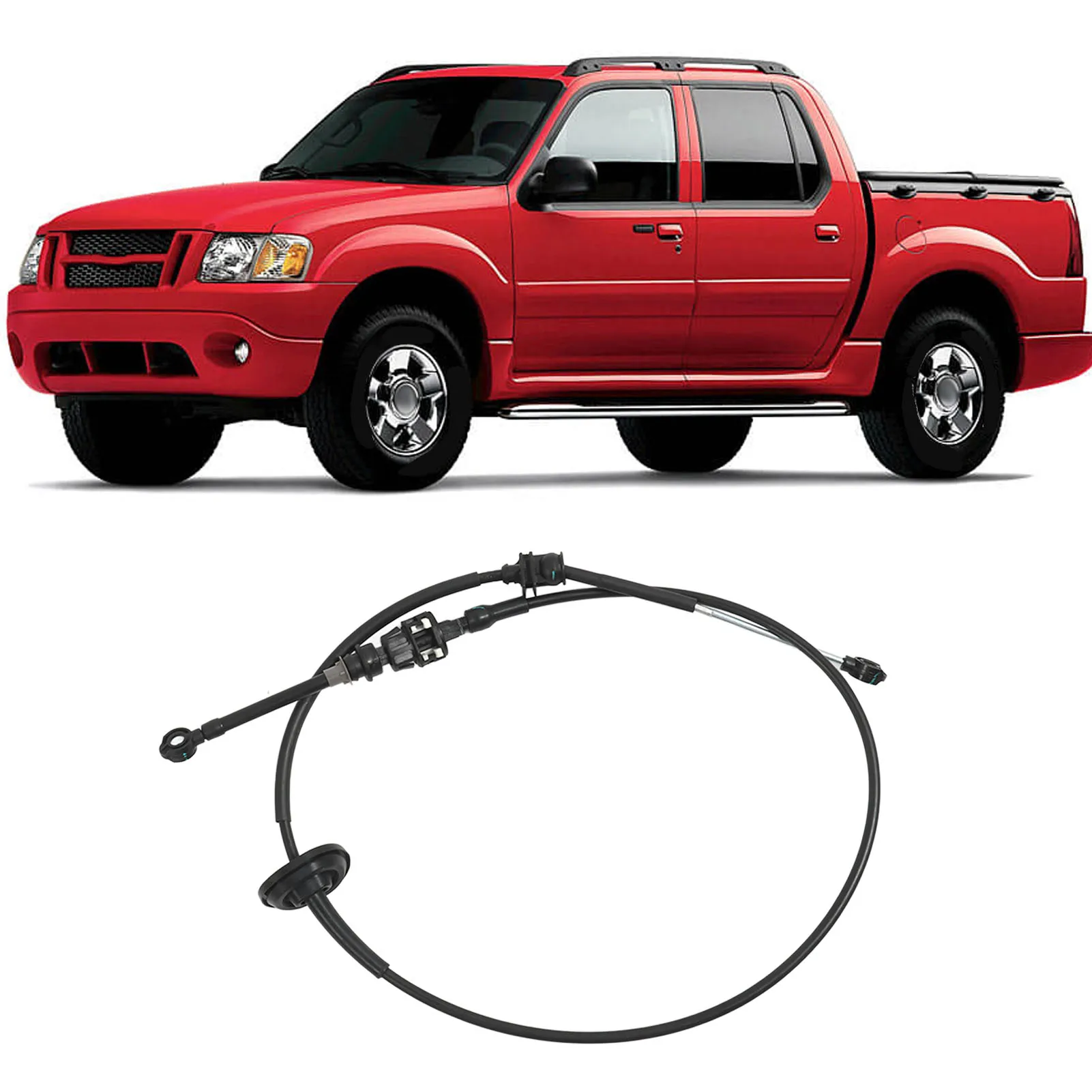 Automatic Gear Shifter Cable F77Z7E395LB Transmission Selector Lever Cable Assembly for Explorer Sport Trac Ranger Automatic