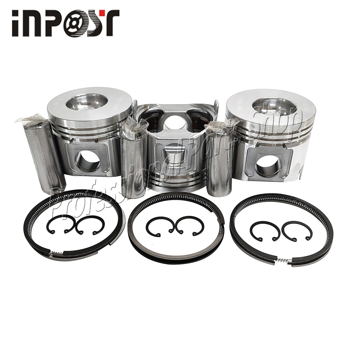 3 Sets 3TNV88 Piston and Ring Sets STD For Yanmar Engine