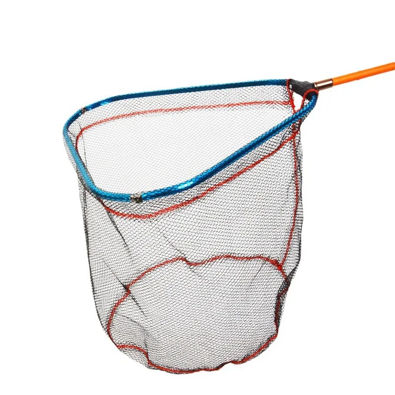 Extendable Diameter Mesh Nylon Aluminum Net Stainless Carp Trout Sea Alloy Frame Handle Landing Rod Gear Fish Handling Fishing