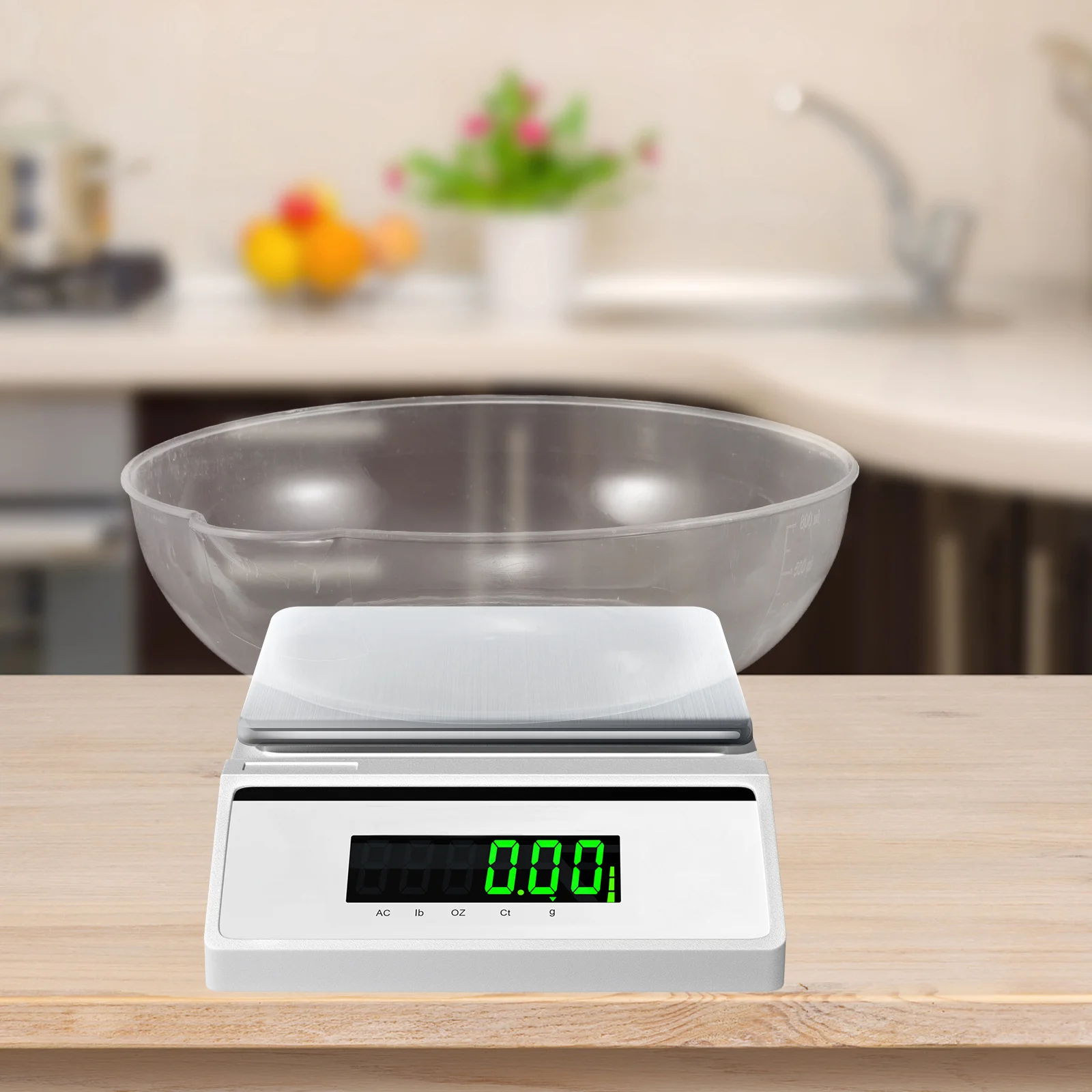 2pcs Kitchen Scale Tray Plastic Reusable Multi-Purpose Electronic Scale Pan For Food Powder Baking Weighing Small
