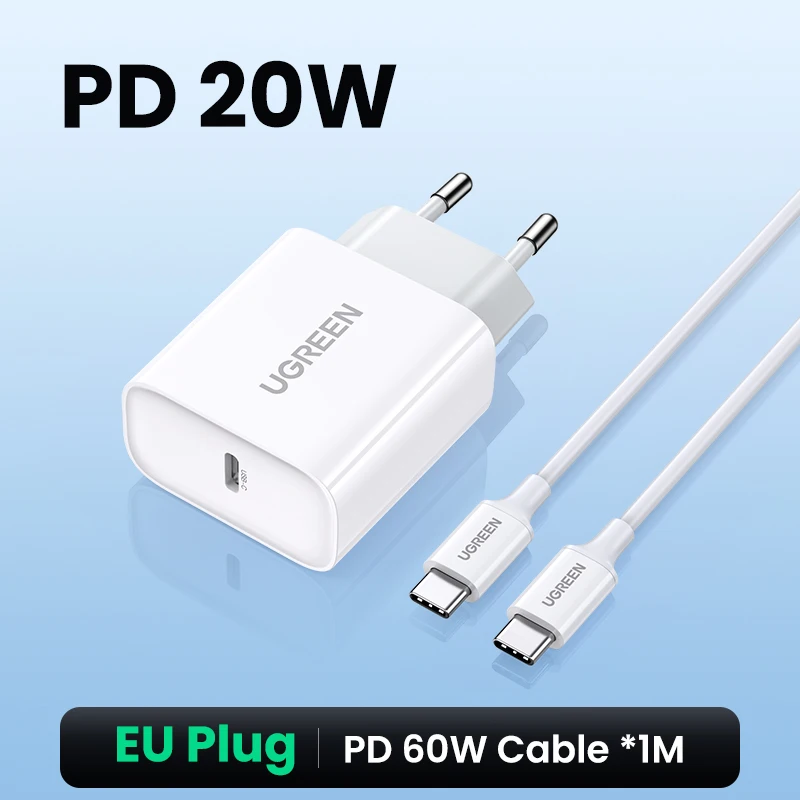 UGREEN Quick Charge 4.0 3.0 QC PD-oplader 20W QC4.0 QC3.0 USB Type C snellader voor iPhone 17 16 15 Pro Xiaomi telefoon PDCharger