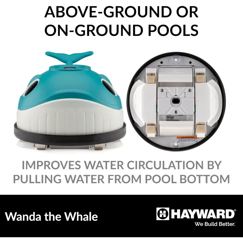 Hayward W3900 Wanda the Whale Above-Ground Suction Pool Cleaner for Any Size Pool (Automatic Pool Vacuum)