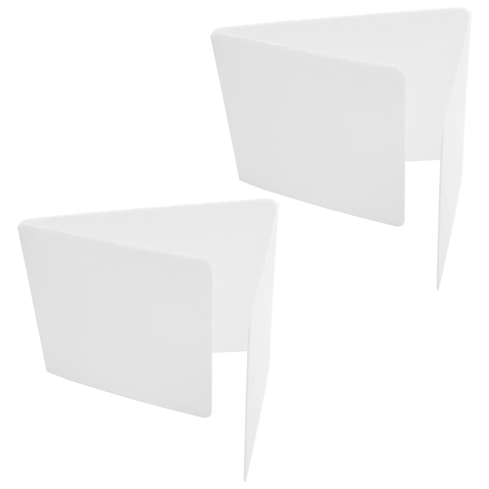 

2Pcs Privacy Desk Divider Sneeze Guard Protective Barrier Board Portable Countertop Shield for Students Office Classroom