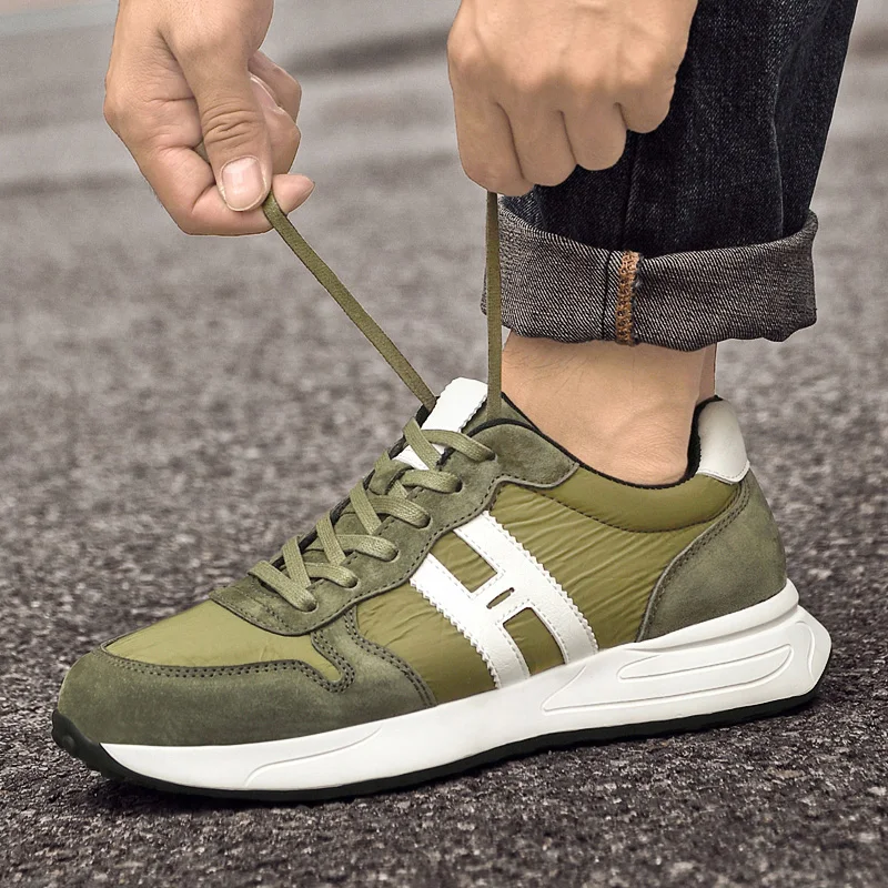 

Men's Casual Shoes, High-quality Genuine Leather Sports Shoes, Outdoor Anti-slip and Wear-resistant Jogging and Hiking Shoes