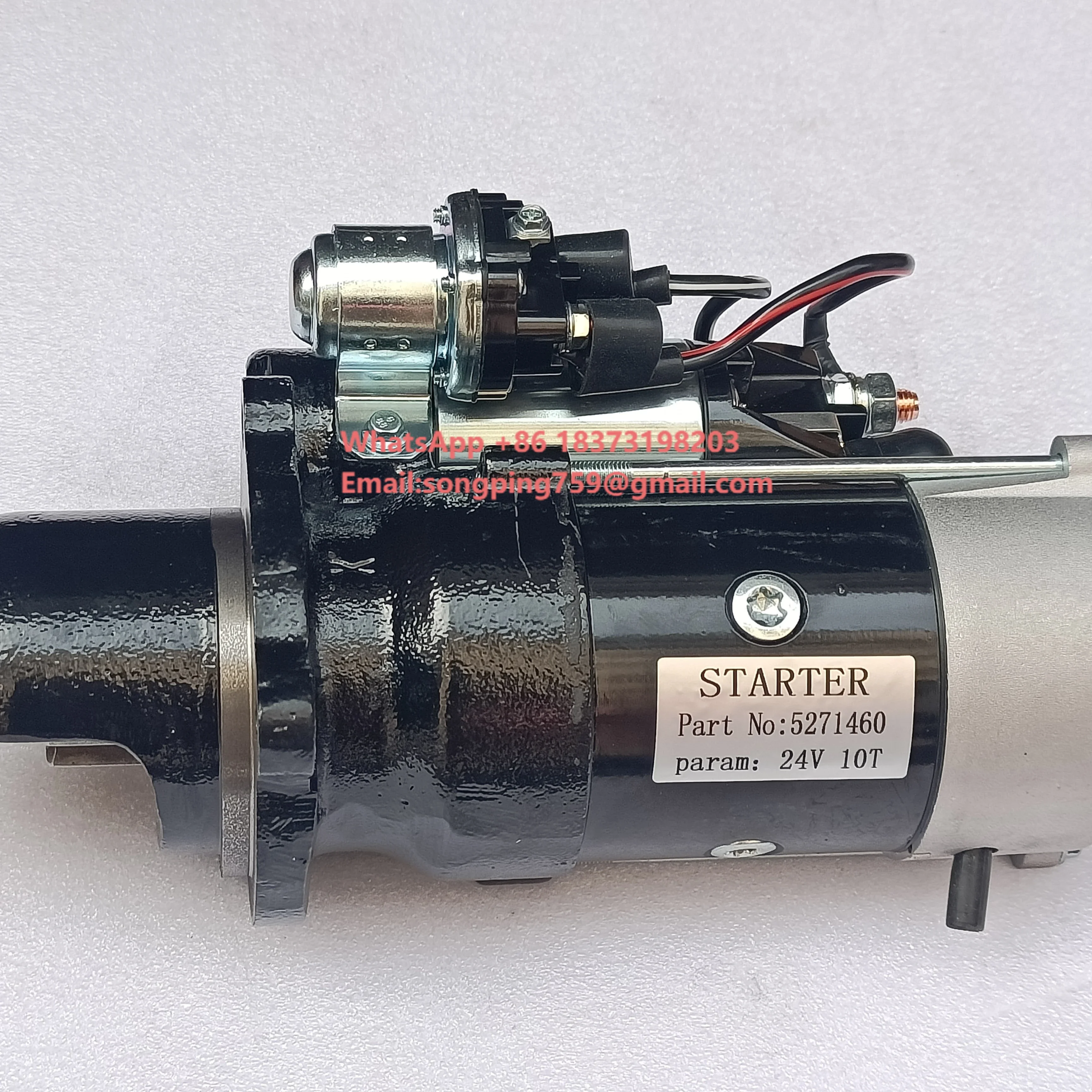 Starter 24V 6.6KW Starter Motor Compatible 5271460 QDJ2725 QSB6.7 STG92638 6BT5.9