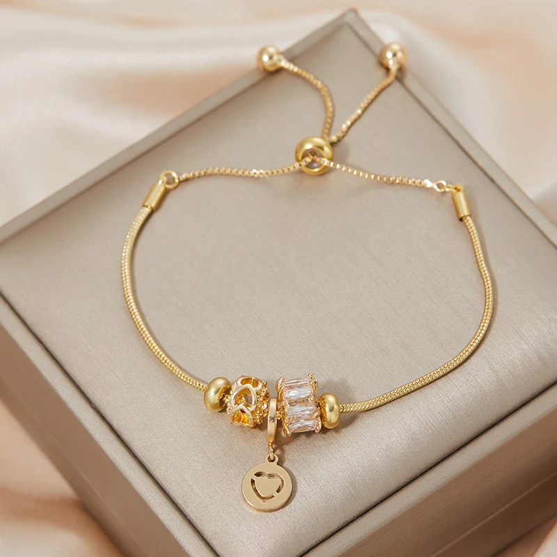 العصرية دائرة متشابكة اللون الذهبي سحر الإسورة للنساء الرجال شخصيا سوار حزب الفتيات رائعة اكسسوارات مجوهرات