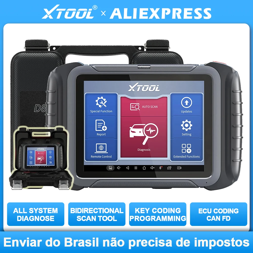XTOOL D8 D8BT أدوات السيارات وحدة التحكم الإلكترونية الترميز جميع أدوات التشخيص ثنائية الاتجاه مبرمج المفاتيح يمكن FD خريطة الطوبولوجيا 38 + إعادة تعيين