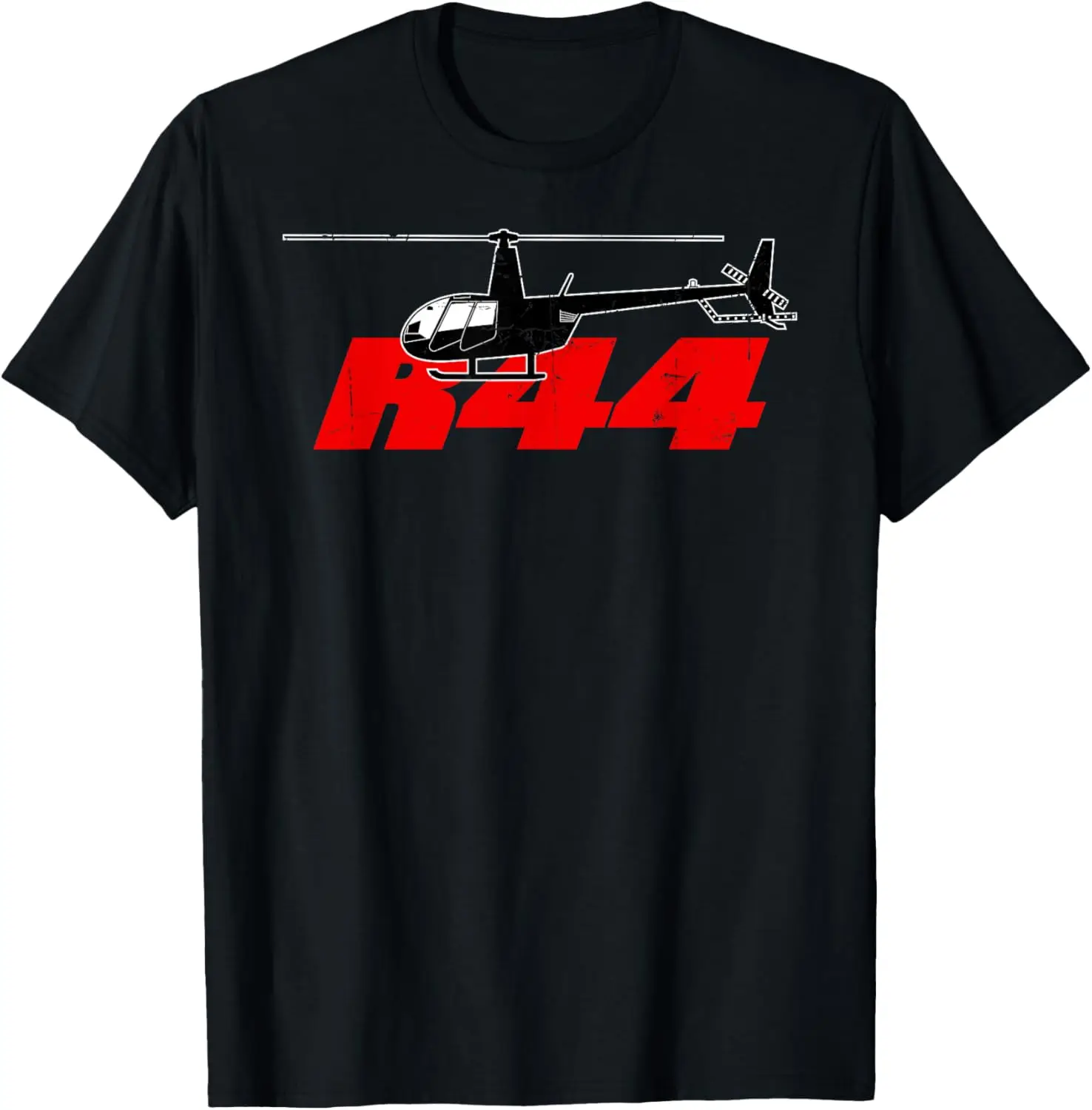

R44 Helicopter Pilot Aviation T-Shirt 100% Cotton O-Neck Short Sleeve Summer Casual Mens T-shirt Streetwear
