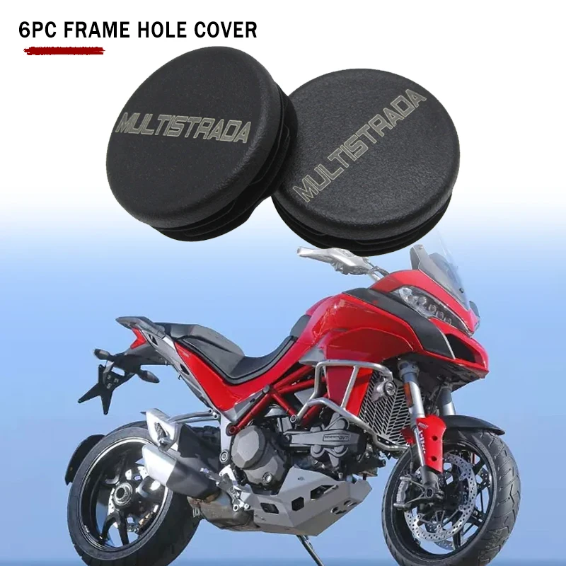 For Ducati Multistrada 1200/S 2010-2014 Fairing Screws Frame Hole Cap Cover Plug Decor Frame Cap Set 6pcs