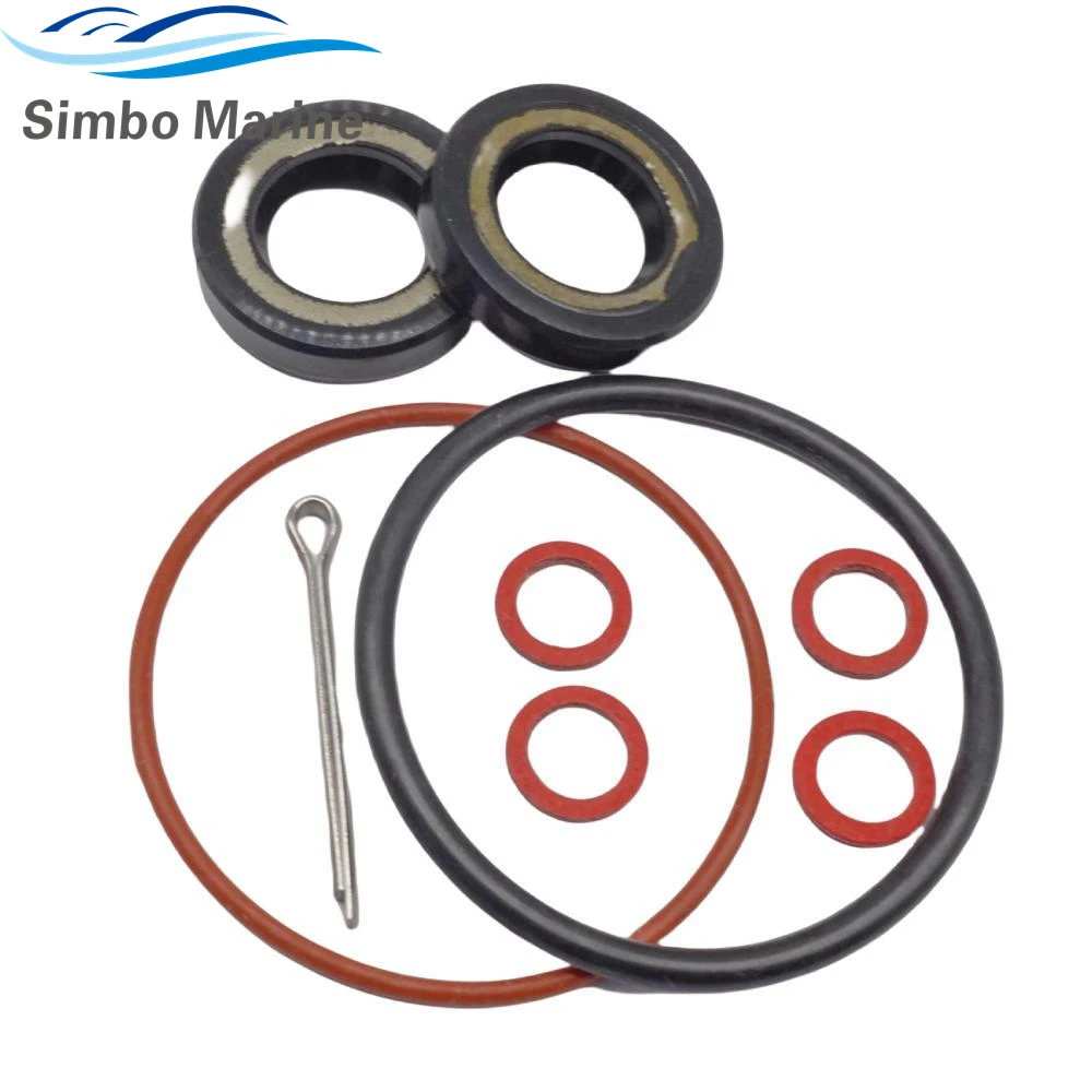 Outboard Lower Unit Gearcase Propeller Shaft Seal Kits 93101-15074 for Yamaha 2 4str 6 8 9.9 HP  w/O-ring 93210-49046 w/Pin image 3