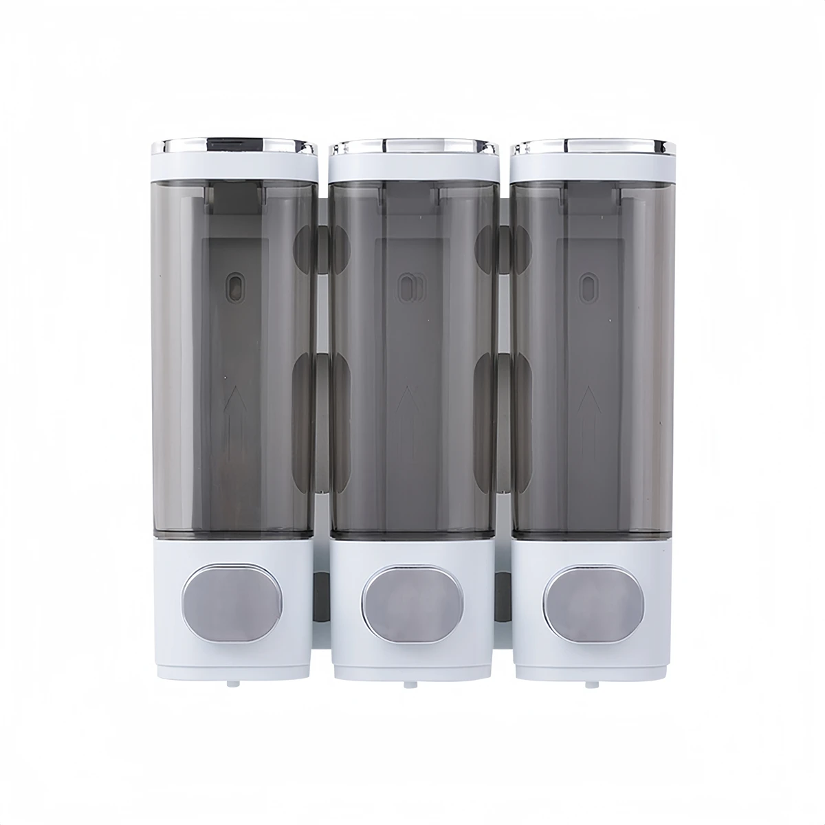 Sophisticated Wall Mountable Liquid Holder Contains Three Chambers at 300ML Each Designed to Enhance Your Bathroom Space