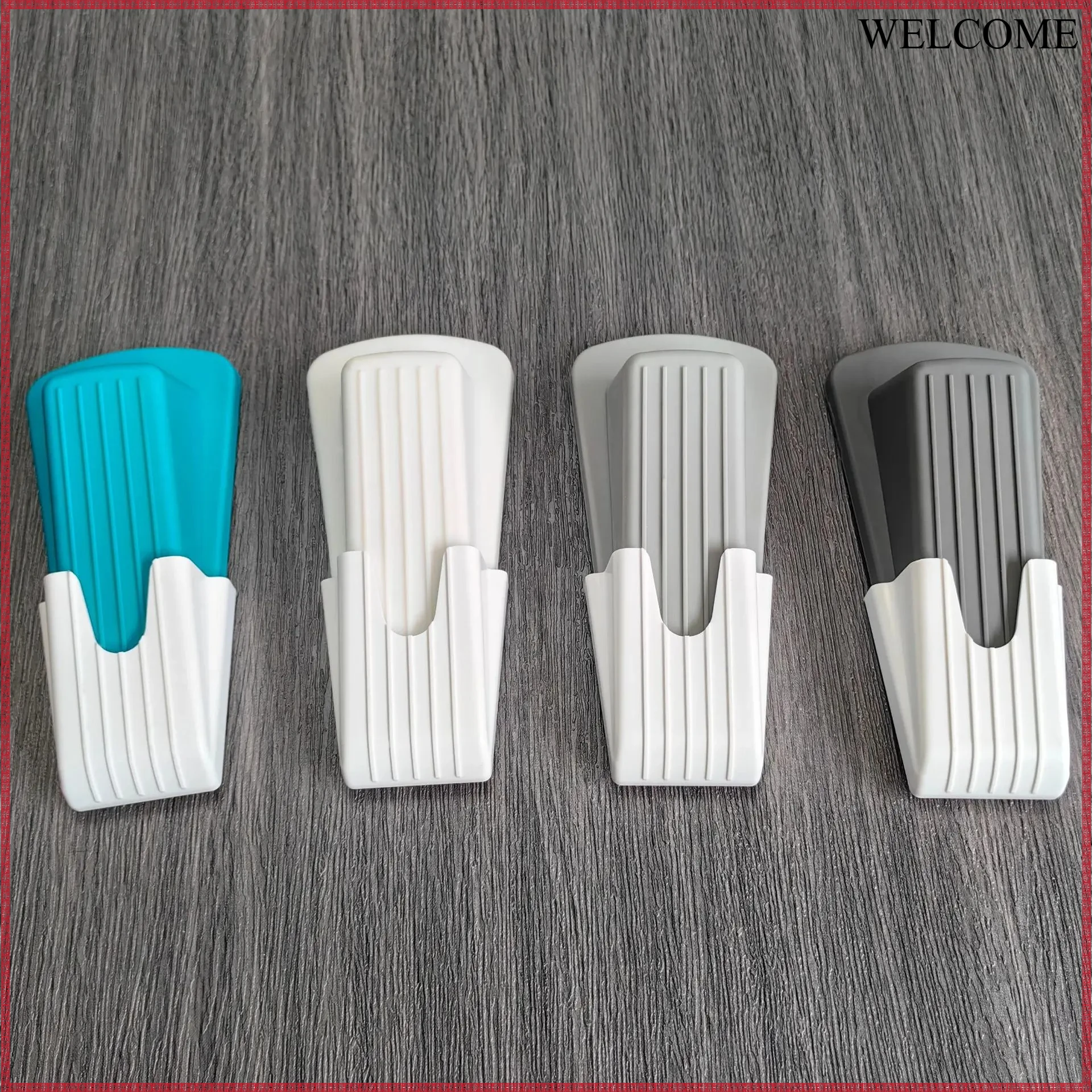

Silicone Door Wedge Stopper Anti-Collision Door Stop Retainer Home Office Use