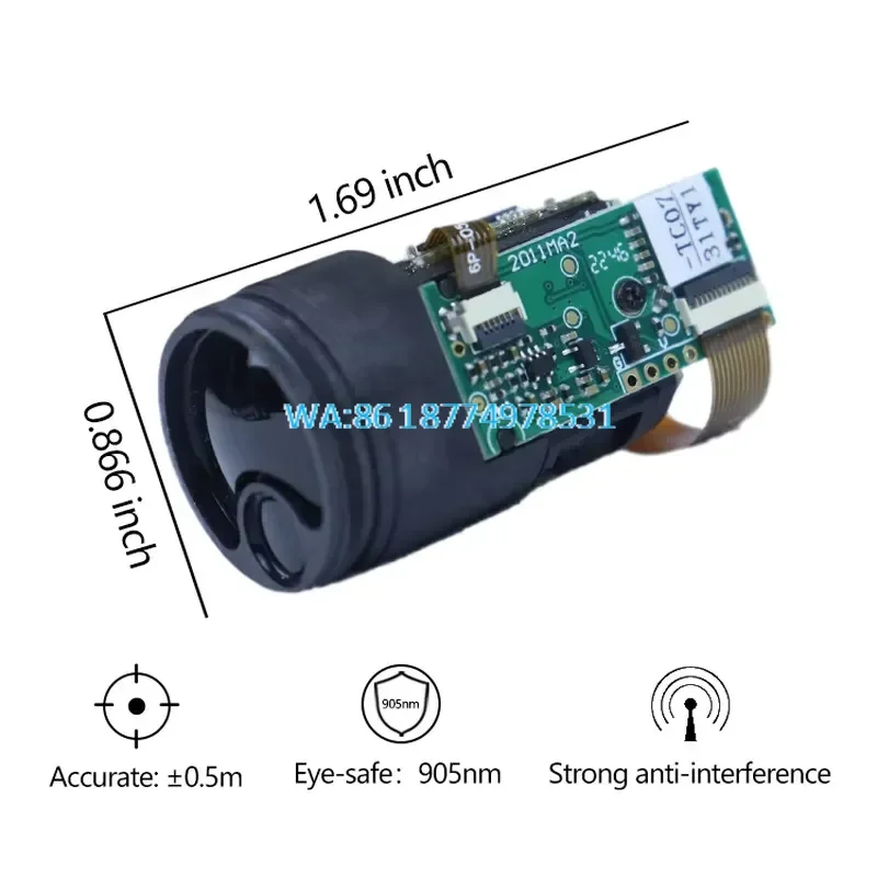 Wmwmnu for Digital Distance Measuring Sensor Long Distance 700m USB TTL Range Finder Module