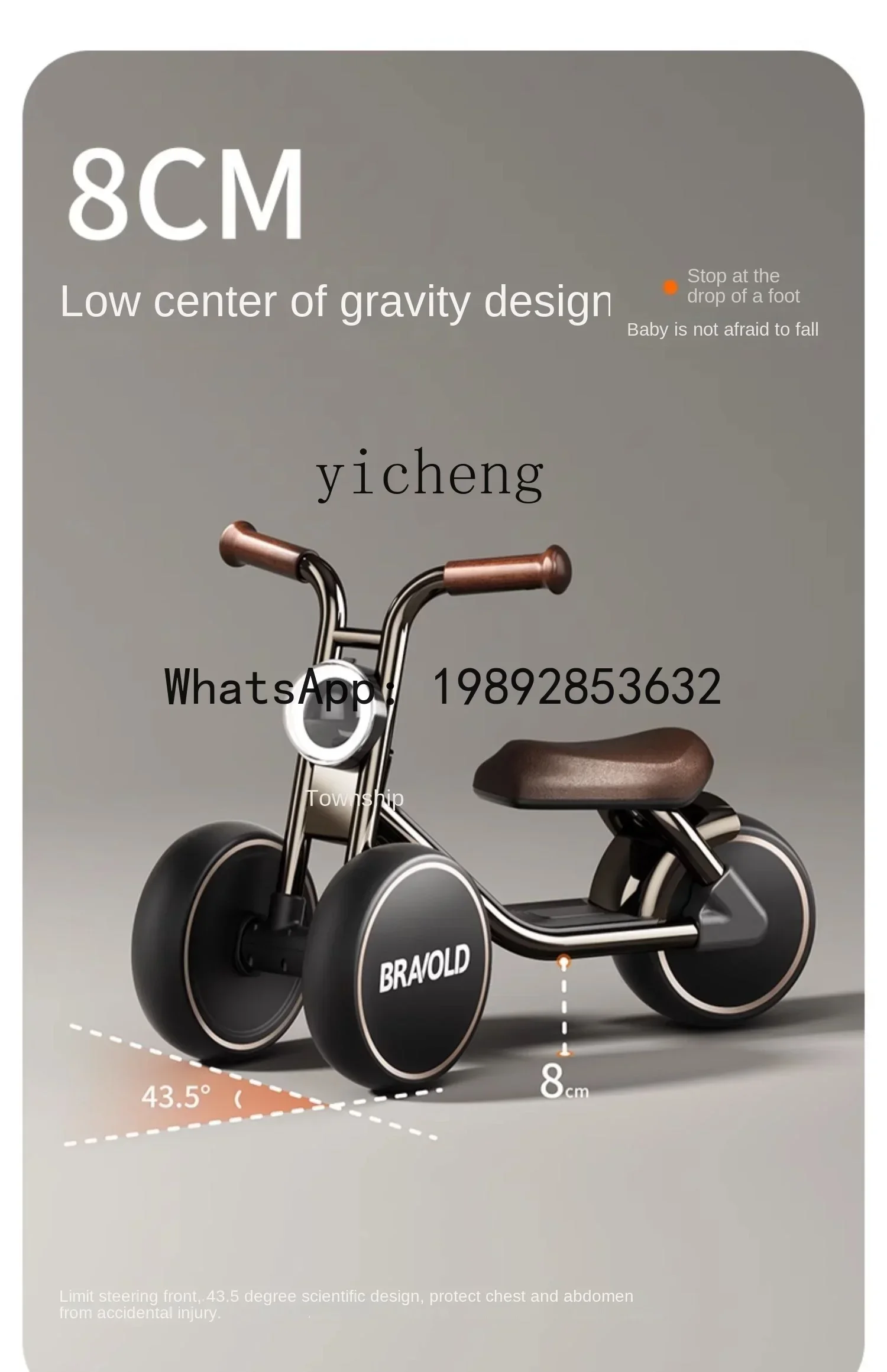 AH enfants bébé enfant filles et garçons cadeau d'anniversaire scooter pour enfants