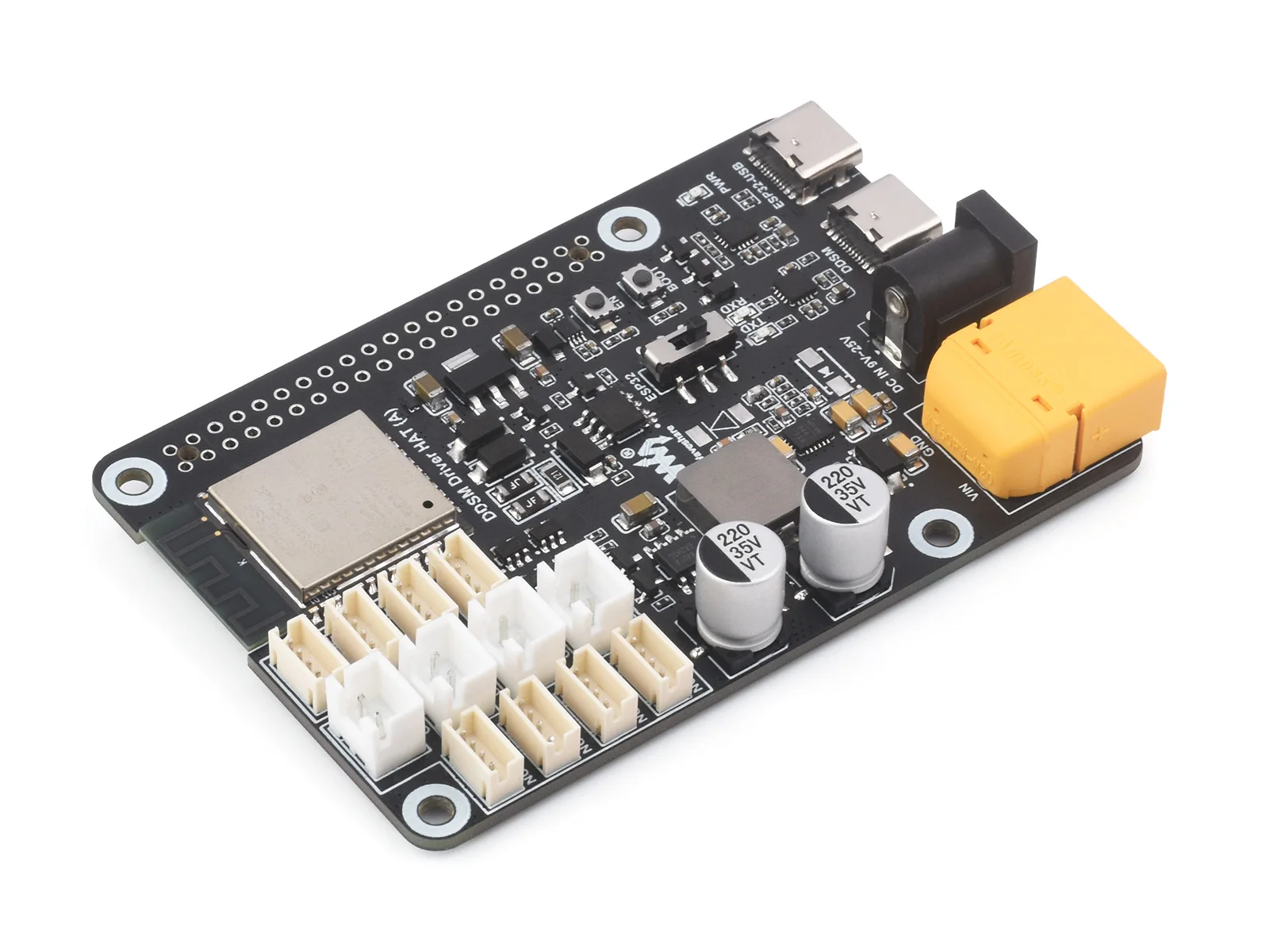 

Direct Drive Servo Motor Driver Board,Integrates ESP32 and Control Circuit,2.4G WiFi Support,Suitable for DDSM Series Hub Motors