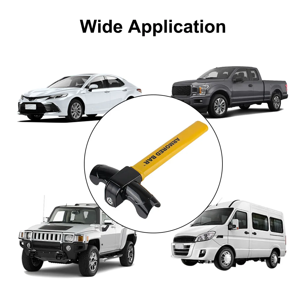 Protection T-Locks Automobile Steering Lock With Keys Security Car Locks Car Accessories Car Steering Wheel Lock Anti-Theft