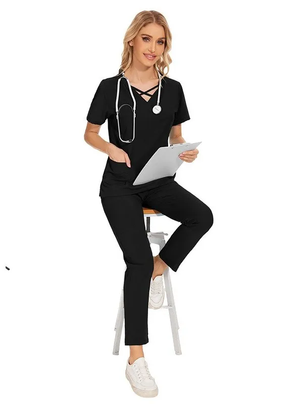 

ort Sve Wa Gowns Women's European American Sle Doctor's Coat ort Sve orm Hotel Workwear Ladies' Set