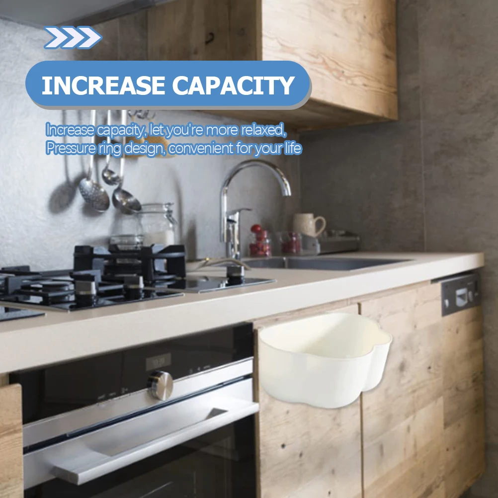 

Hanging Can Cloud Shaped Garbage Bin Wall Mounted Plastic Trash Container For Home Office Bedroom Bathroom Garage Car Use