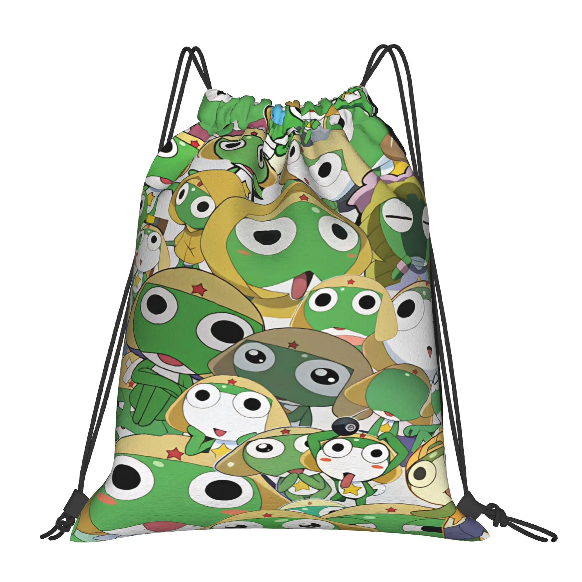 Keroros Giroro Drawstring Bag  Retro Lightweight Sackpack String Bags Women Gym Fitness Backpack