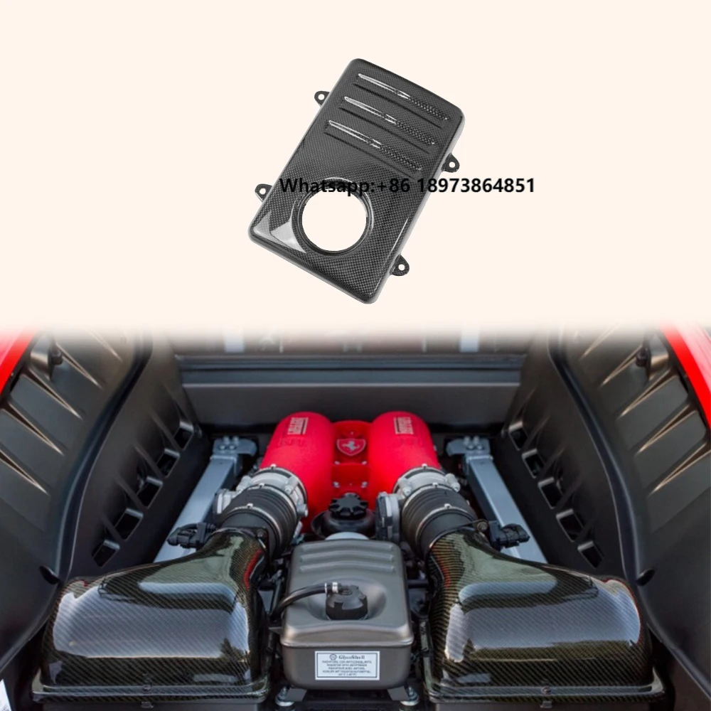 

For Ferrari F430 430 2005-09 Engine Coolant Tank Box Cover Replacement 1K Carbon