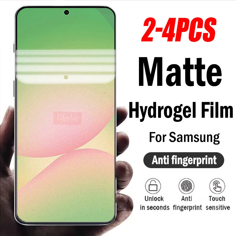 

2-4Piece Full Cover Matte Hydrogel Film for Samsung Galaxy A56 A36 A26 A16 A06 A55 A35 A25 A15 A05 A05S A54 A34 Screen Protector