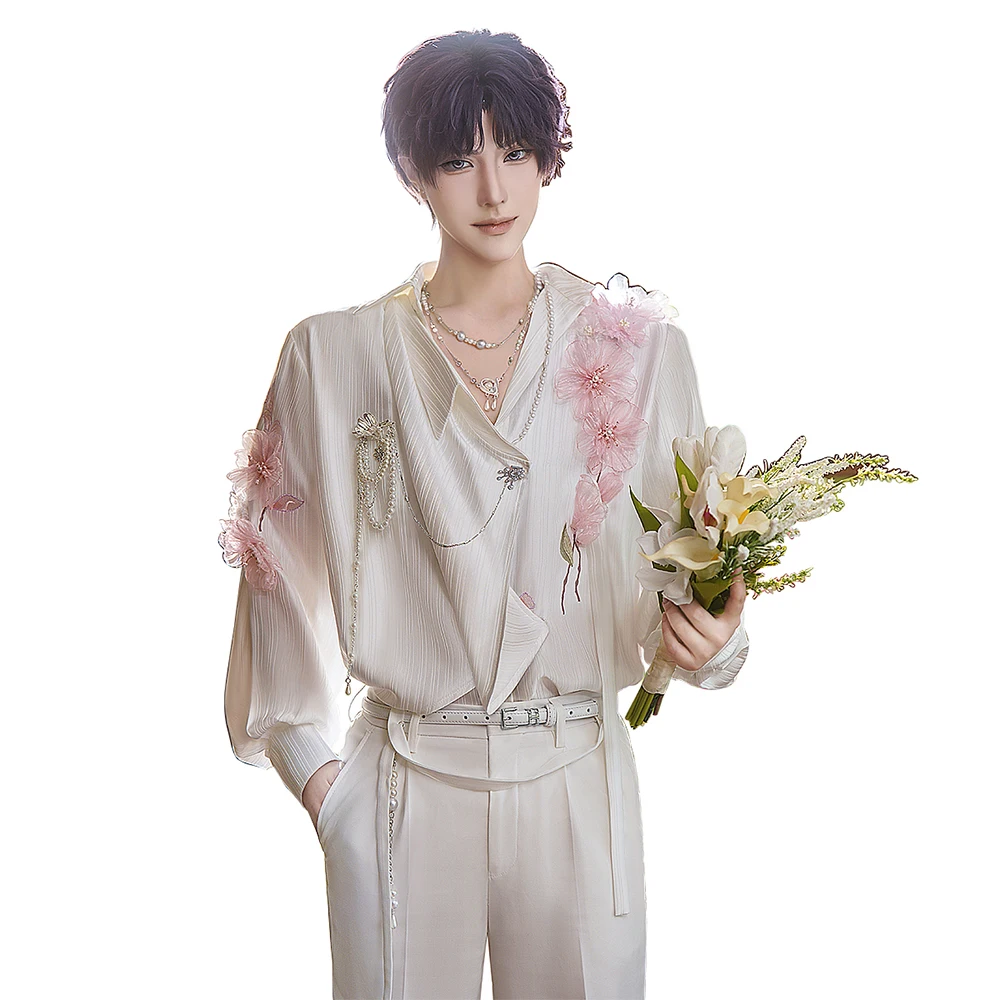 Costume de printemps pour hommes, jeu Love and Deepspace, Halloween Qiyu Rafayel fleurs Rafayel floraison splendeur, Costume de Cosplay, nouvelle collection 2025