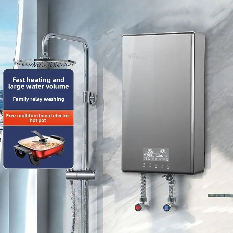 M10 new fast-heating electric water heater, electric household bathroom small water storage instant bath shower