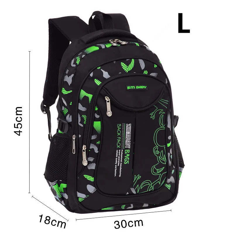 2 Size Children School Bags Kids Backpack In Primary Schoolbag For Teenager Boys Waterproof Backpacks Book Bag Mochila