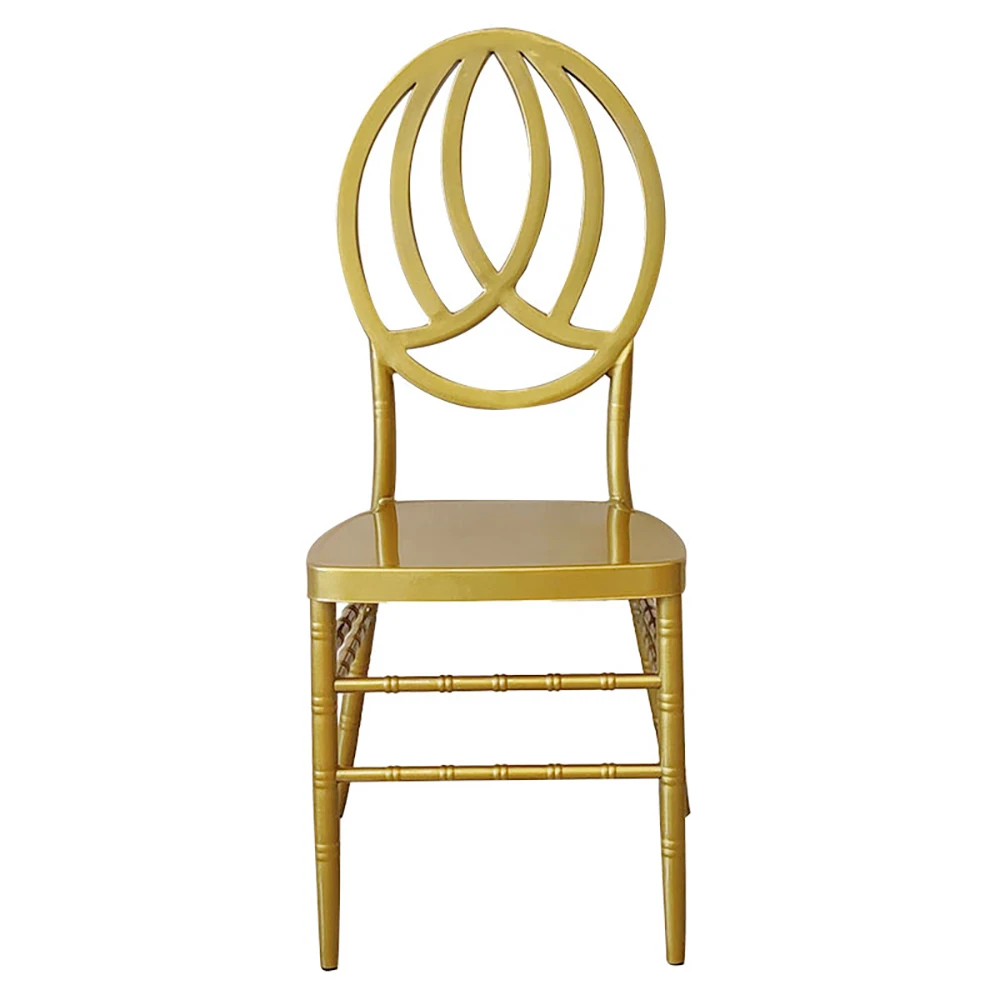 Luxury Golden Design Dining chair Metal Iron Wedding Chair For Banquet Event Furniture