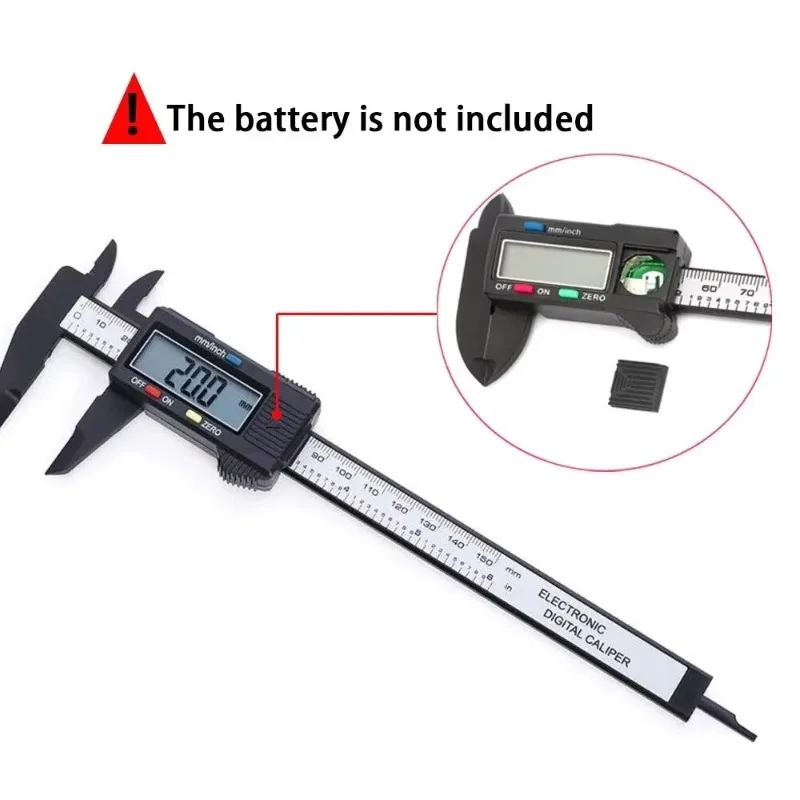 150mm 100mm Gauge Micrometer Measuring Tool Electronic Digital Caliper Carbon Fiber Dial Vernier Caliper Digital Ruler