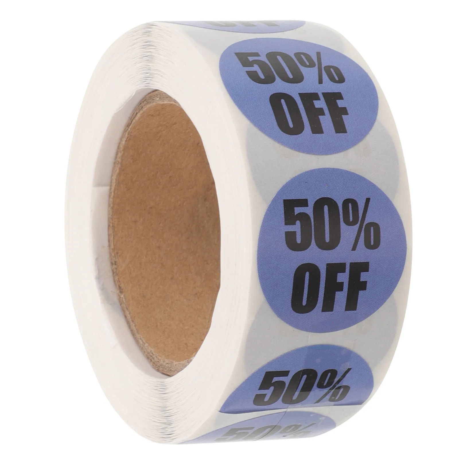 1 Roll Sticker Labels Percent Off Round Self-Adhesive Retail Store Price Tags Supermarket Clearance Sale Labels
