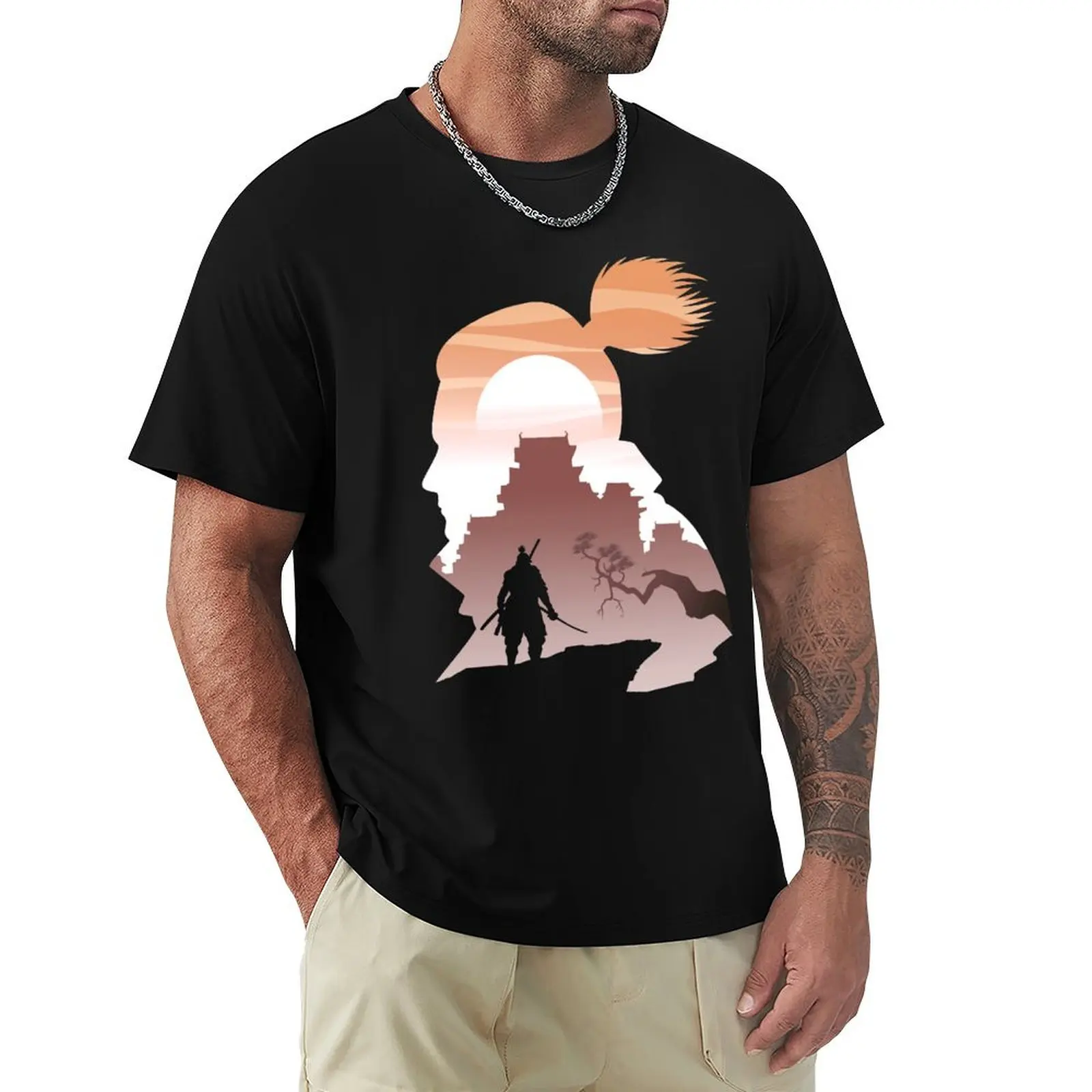One-armed Wolf Shinobi T-Shirt Outdoor Activity Sports T-Shirt