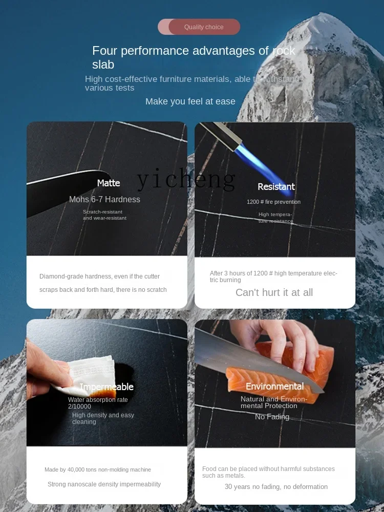 ZK Stone Plate Furniture  Post-Modern Creative Strange Shape Irregular Large Coffee Table Living Room Table