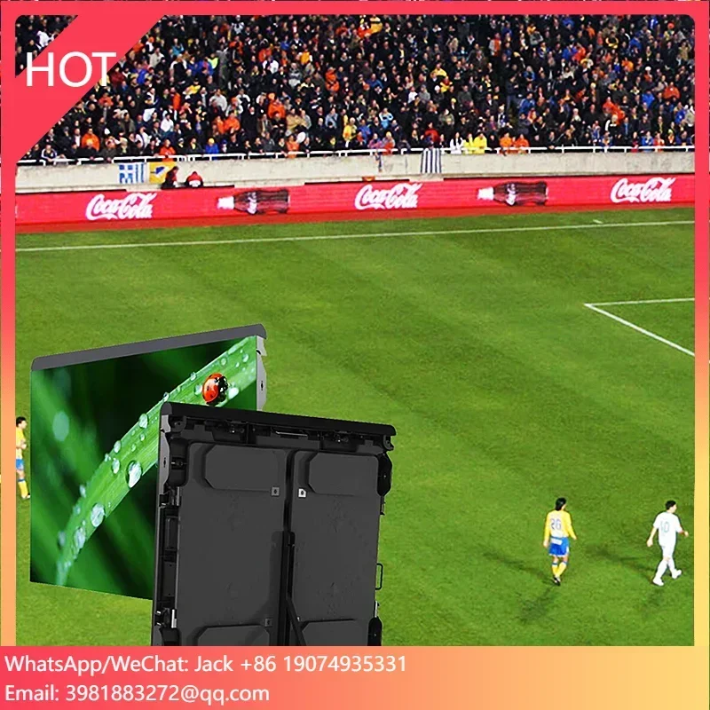 P10 indoor Waterproof football pitch led video wall displays football perimeter display stadium led advertising screen