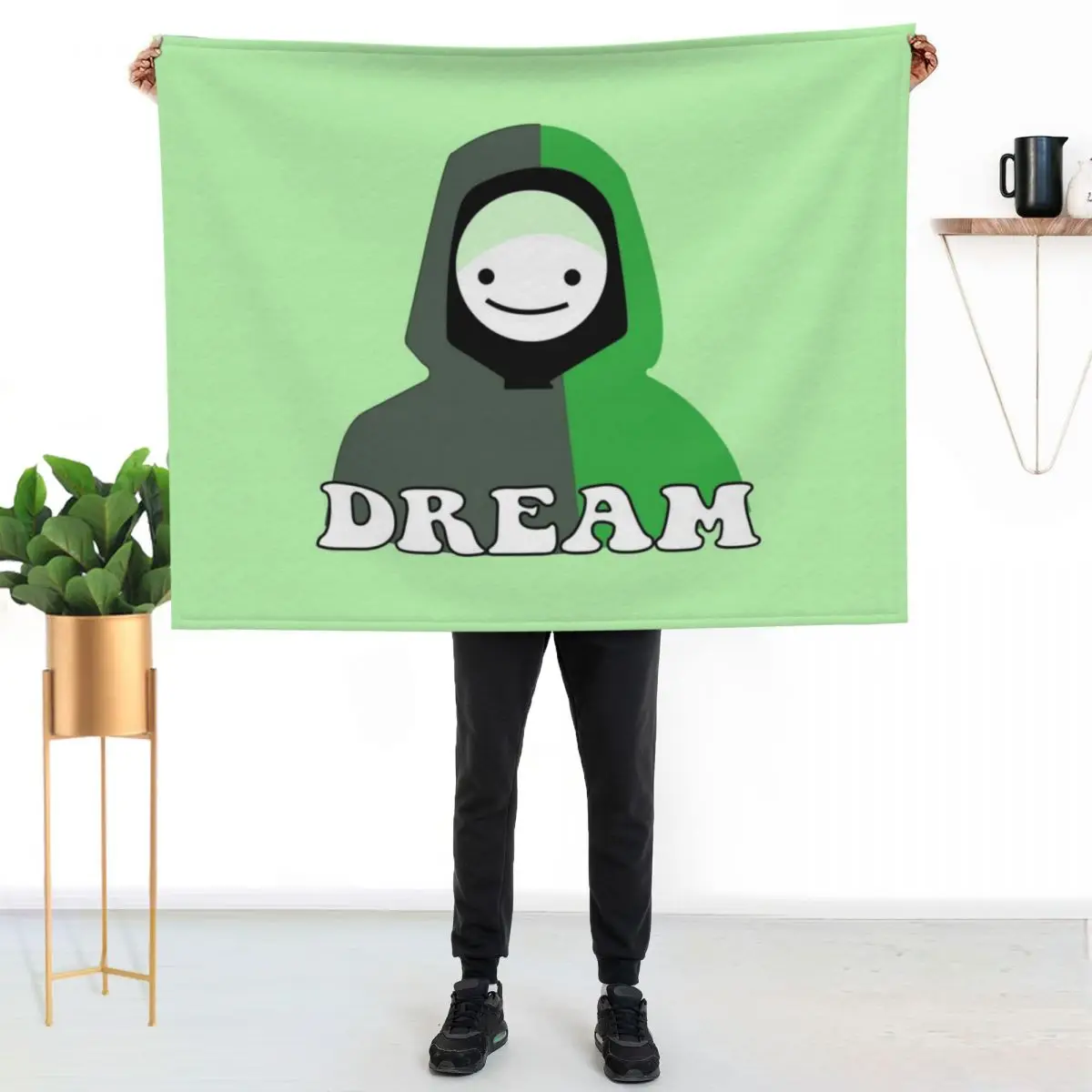 

Dream SMP Throw Blanket Soft Sherpa Fleece Warm Blanket for Winter