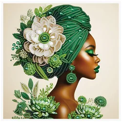 Special Shape Diamond Art Kits for Beginners and Adults,DIY Beautiful woman Diamond Art Painting for Home Wall Decoration Gifts