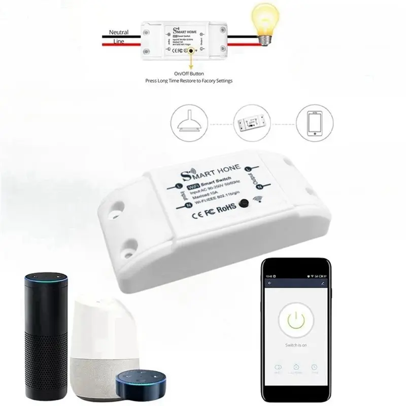A26I-3X Smart Switch Tuya Smart Home Wifi Switch Phone Wireless Remote Control Timing Mini Switch Wireless Relay Module
