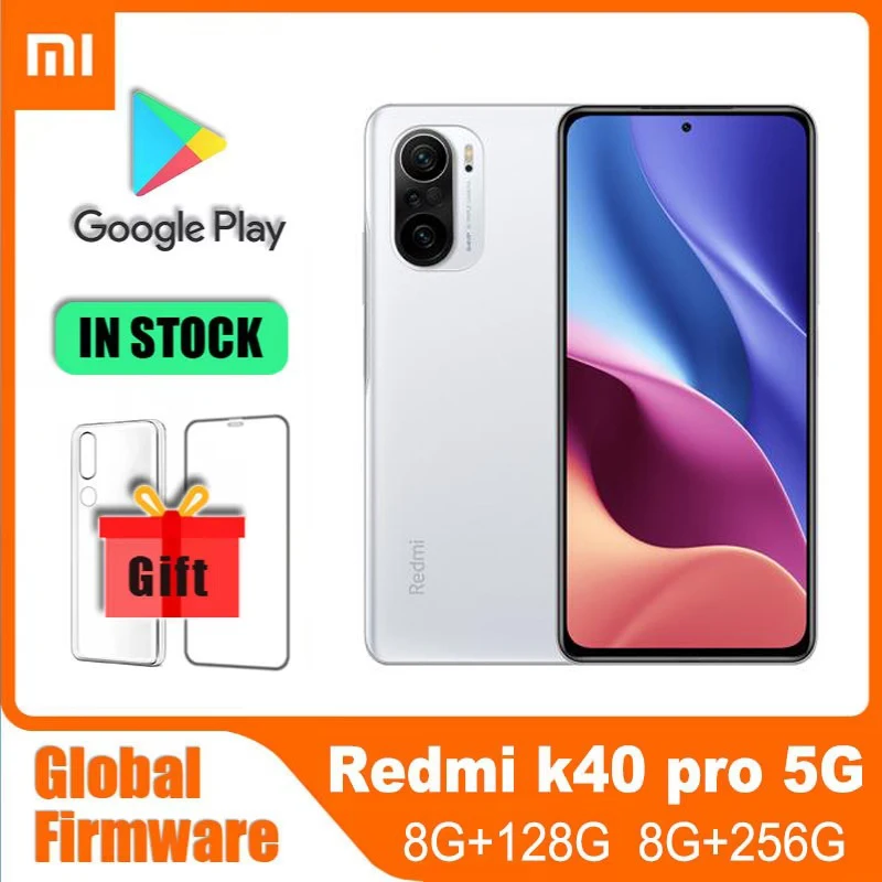 Xiaomi Redmi K40 Pro Smartphone Global ROM Version Snapdragon 888 6.67inch 120Hz E4 AMOLED Display 33WFast used phone