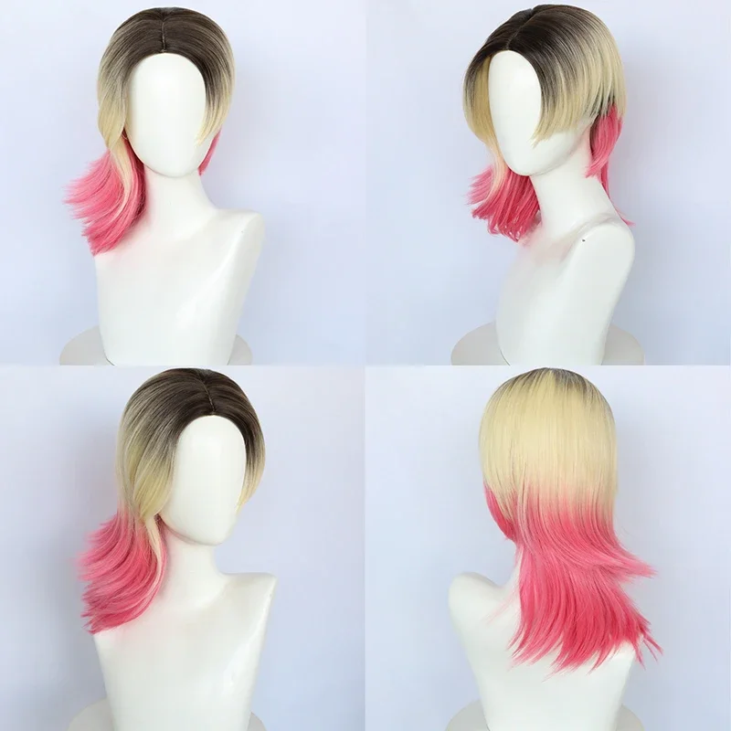 Gwen Cosplay Wig 2024 Across The Spider Verse Gwen Stacy Cosplay Wig Heat Resistant Synthetic Hair for Women