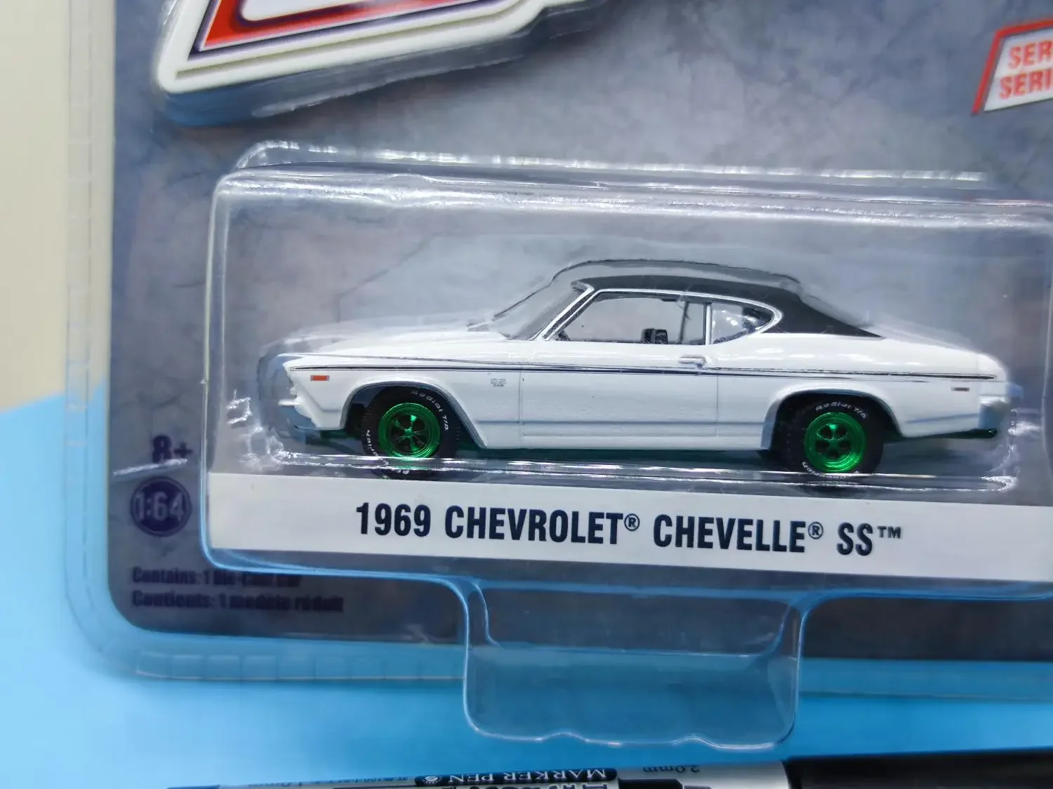 1: 64 1969 Chevrolet CHEVELLE SS Green Edition  Diecast Metal Alloy Model Car Toys For  Gift Collection