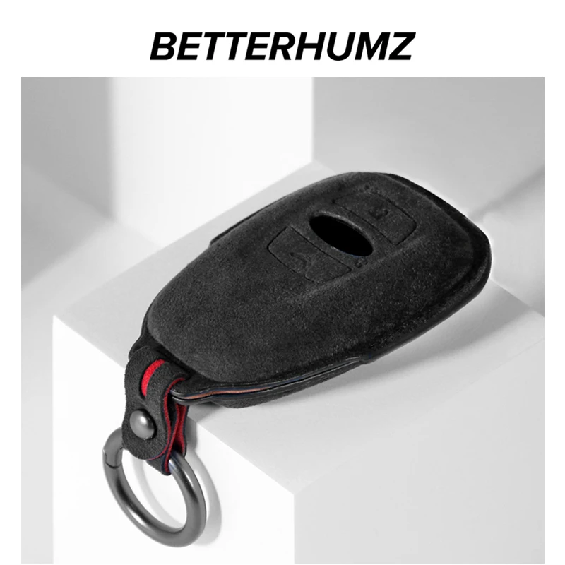 Betterhumz Alcantara Car Remote Key Case Cover Shell Fob For Subaru BRZ Legacy SIT Forester Crosstrek Car Styling Accessories