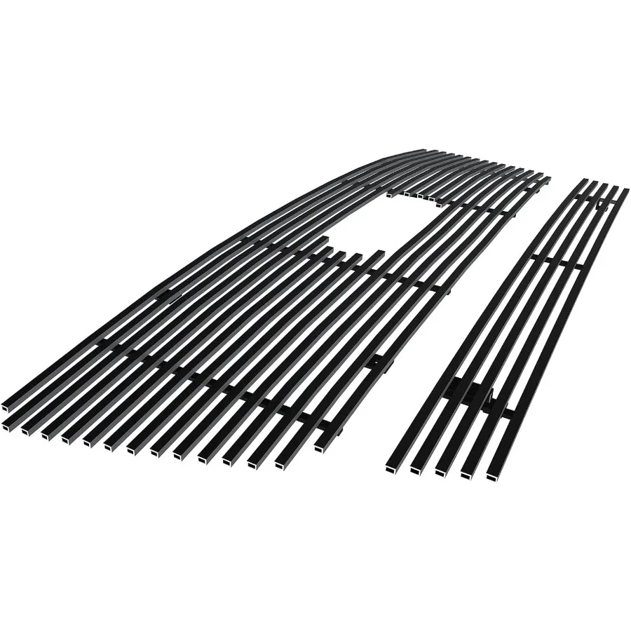 

Compatible with Ford F150 20062008 Honeycomb Style with Logo Show Main Upper Lower Bumper Stainless Steel Black 8x6 Horizontal