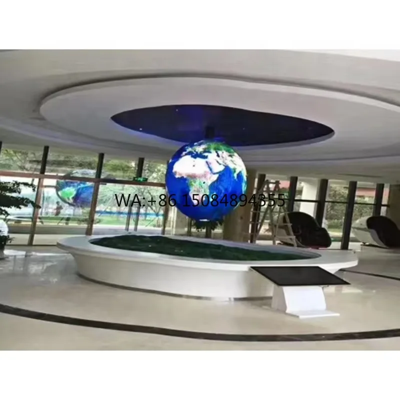 P3 360 Degree HD Indoor Special Shaped LED Video Advertising 3D Ball Display Screen Led Sphere Display
