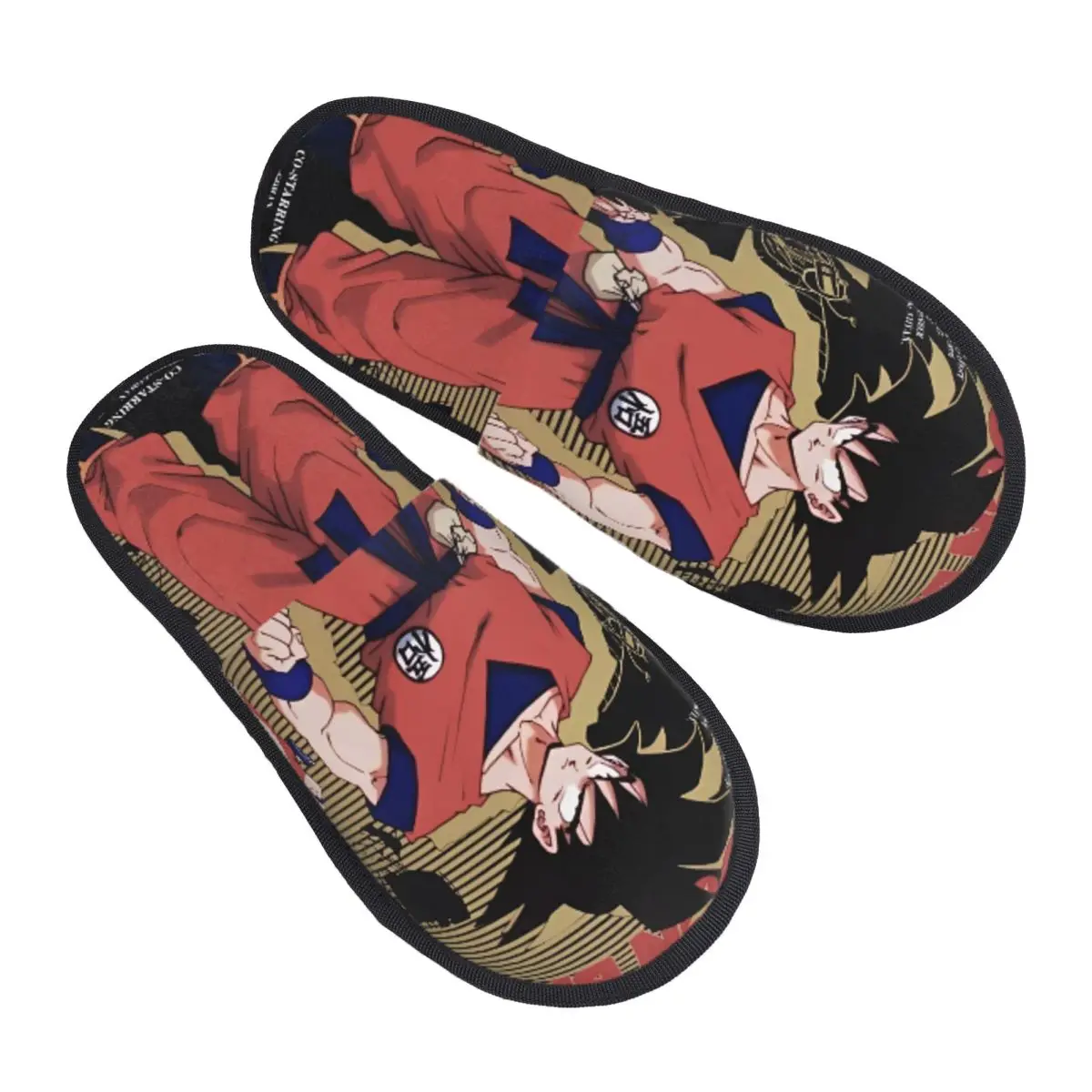D-Dragon-Ball-L DragonBallz DBZ House Slippers Non Slip Cozy Memory Foam Cotton Slippers Bedroom