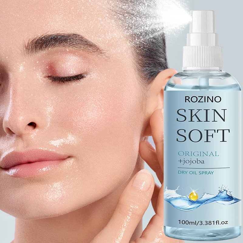 【Soft Skin】1 Bottle/2 Bottles/3 Bottles of Jojoba Oil Dry Oil Spray, Moisturizes and Nourishes with Just One Spray, Applies Evenly, Absorbs Quickly, Non-Sticky, 12-Hour Long-Lasting Hydration, Contains Hyaluronic Acid, Suitable for Sensitive Skin, for Daily Facial and Body Care, Mother's Day Gift, a Must-Have Item for Women, Unisex