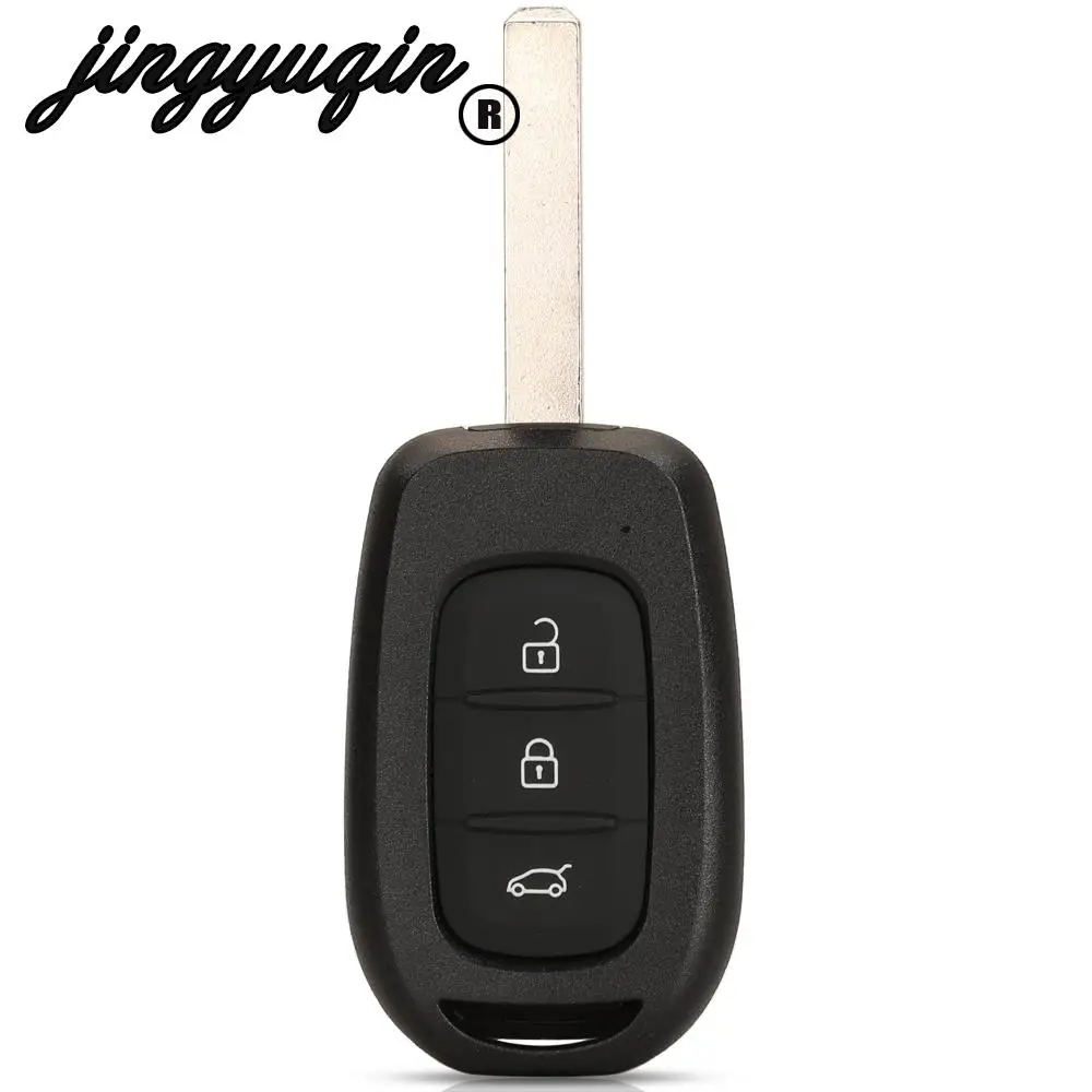 jingyuqin 2/3 Buttons For Renault for Renault Sandero Dacia Logan Remote Car Key Shell Fob Key Case Cover New Replacement