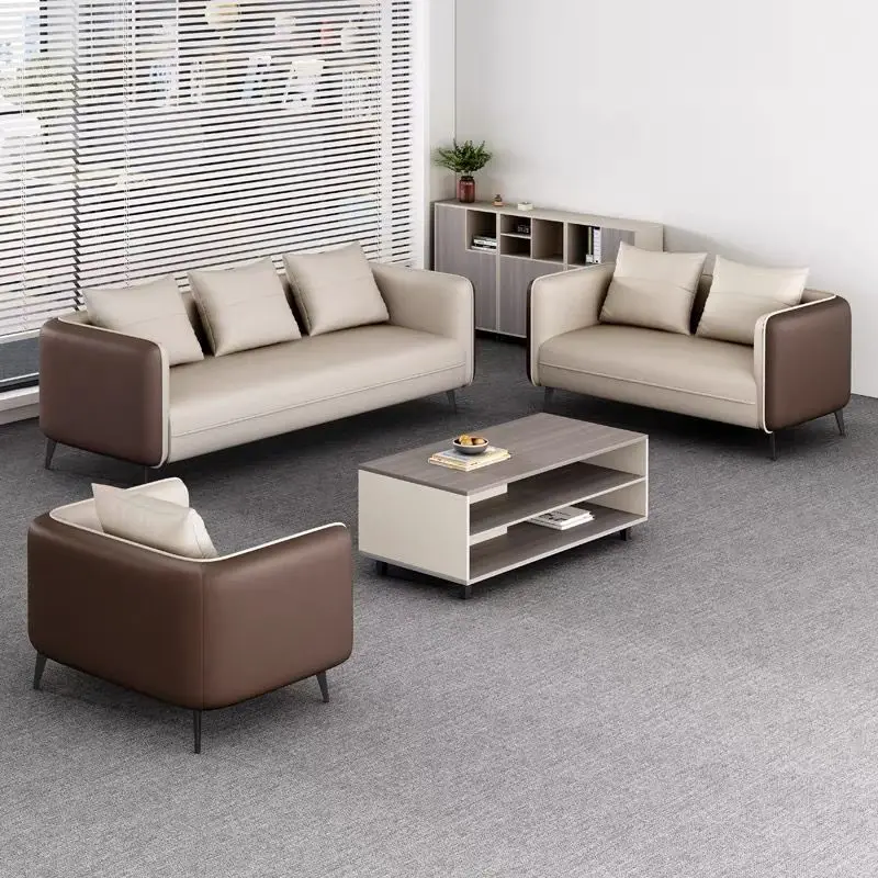 Business meeting boss manager office leather office sofa