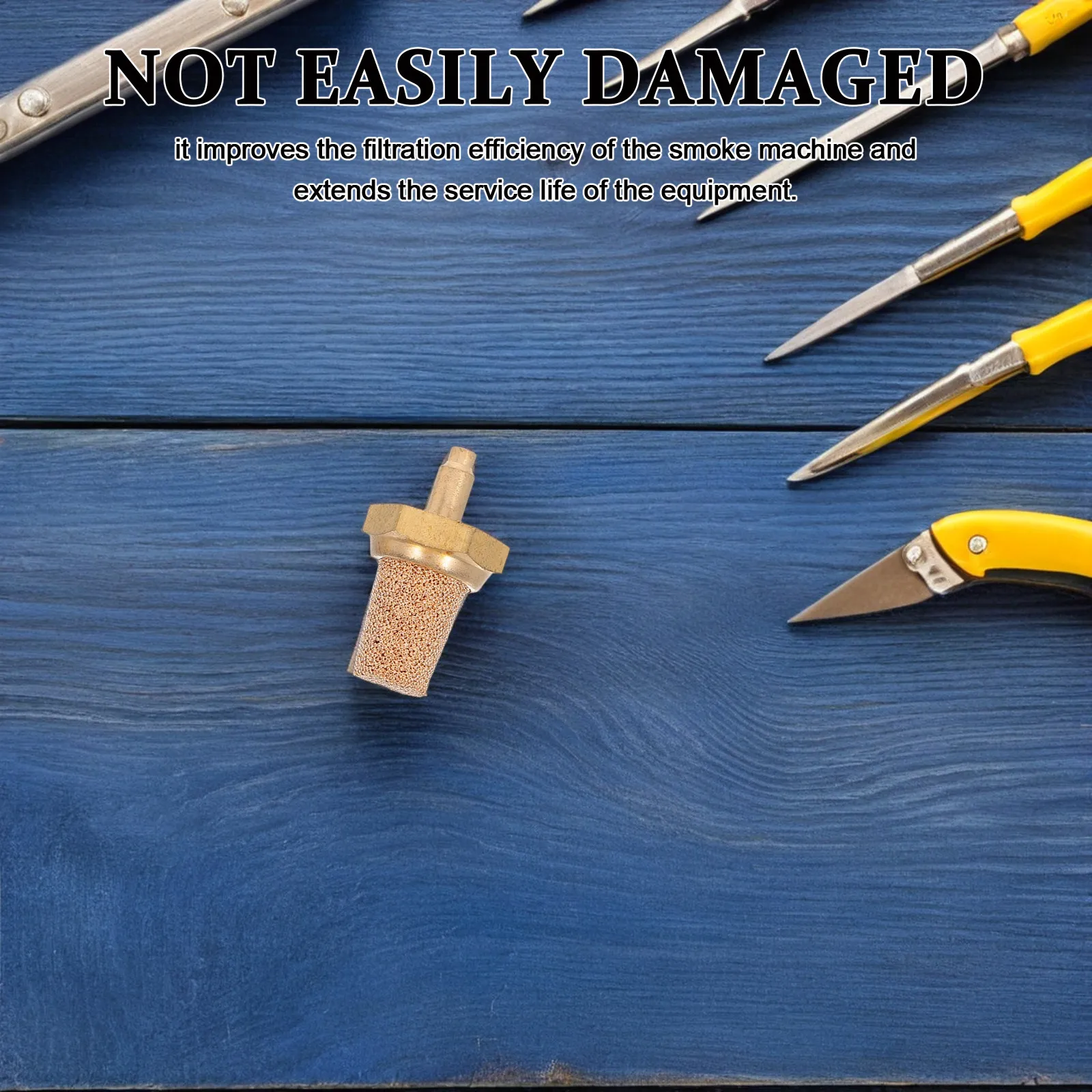 

5 шт. универсальных медных фильтрующих насадок M5 для генераторов тумана, сценического осветительного оборудования с пневматическим глушителем и шумопоглощающей масляной трубкой