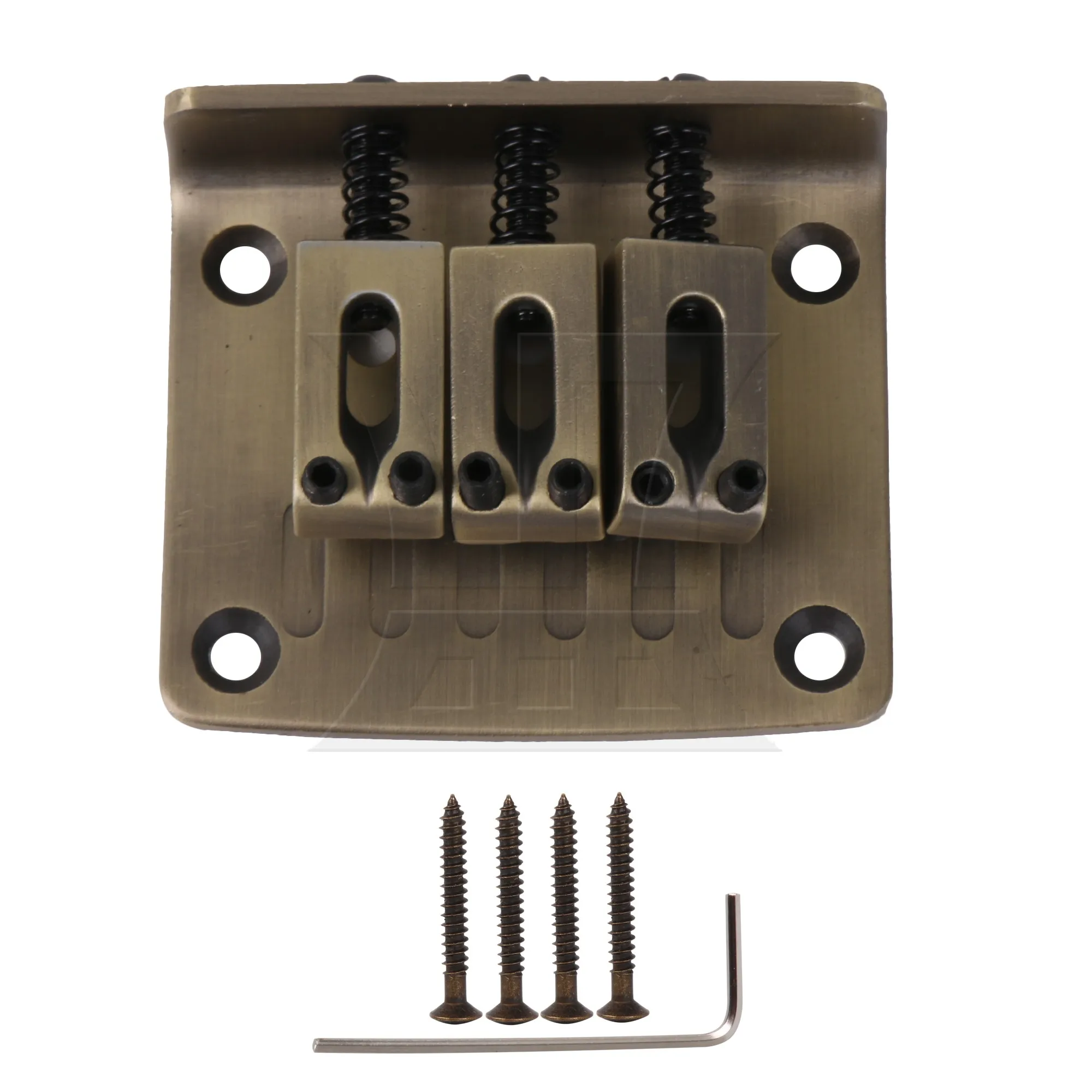 

Yibuy 1pc Three String Electric Guitar Bridge Retro Color Guitar Accessories