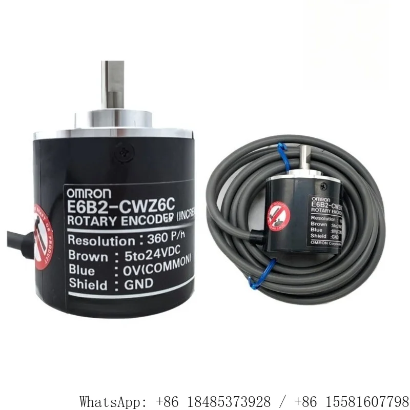 E6B2-CWZ6C CWZ1X CWZ5B Rotary Encoder 300 500 600 1000P/R Incremental Pulse Sensor with 2m Cable for Motion Control